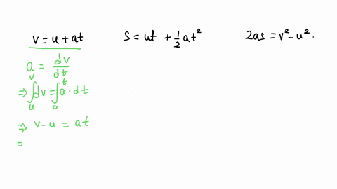 prove-newton-s-equations-of-motion-at-constant-acceleration-that-is-show-that-l-v-uat-ii-s-ut-4at-iii-v2-u-2as-08874