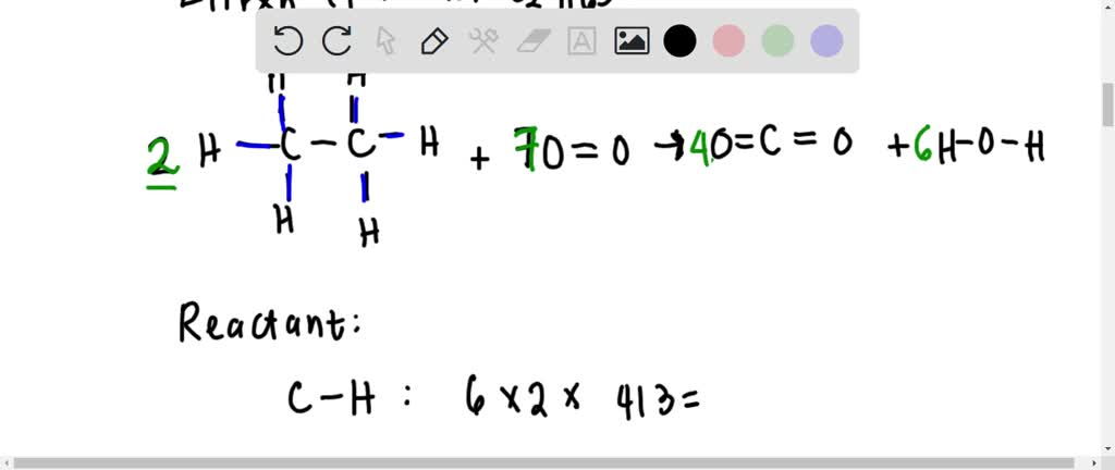 SOLVED: Balance the equation for the complete combustion of ethane ...