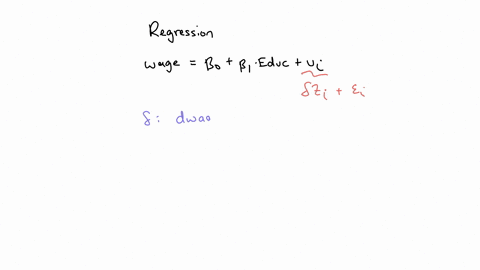 suppose-that-a-researcher-considers-the-following-model-to-study-the-causal-effect-of-education-on-wage-wage-0-1yearsofeducation-u-and-obtain-the-following-regression-result-wage-800-200year-83693