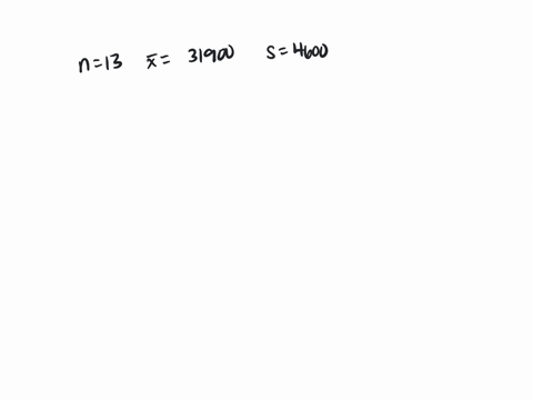 the-mean-annual-tuition-and-fees-for-a-sample-of-13-private-colleges-was-31900-with-a-standard-deviation-of-4600-a-dotplot-shows-that-it-is-reasonable-to-assume-that-the-population-is-approximately-no
