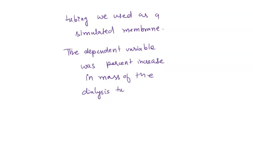 SOLVED: Exercise 4 Review Questions: Diffusion, Osmosis, Dialysis, and ...