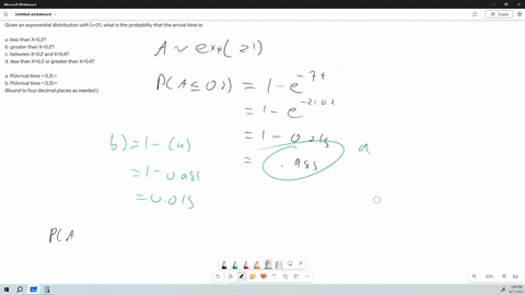 given-an-exponential-distribution-with-21-what-is-the-probability-that-the-arrival-time-is-a-less-than-x02-b-greater-than-x02-c-between-x02-and-x04-d-less-than-x02-or-greater-than-x04-a-parr-51071