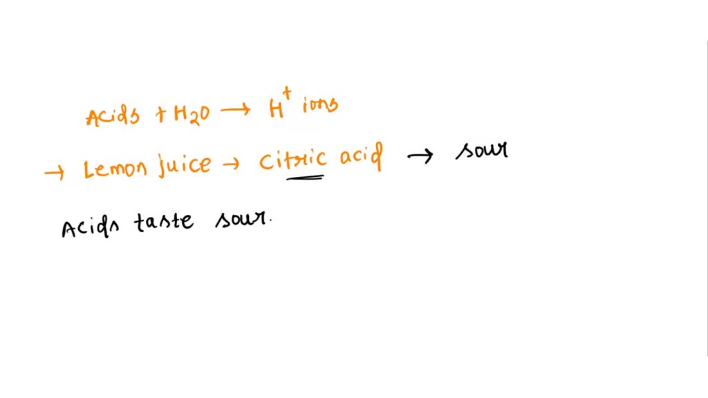 SOLVED Acids are substances that produce hydrogen ions (H+) when