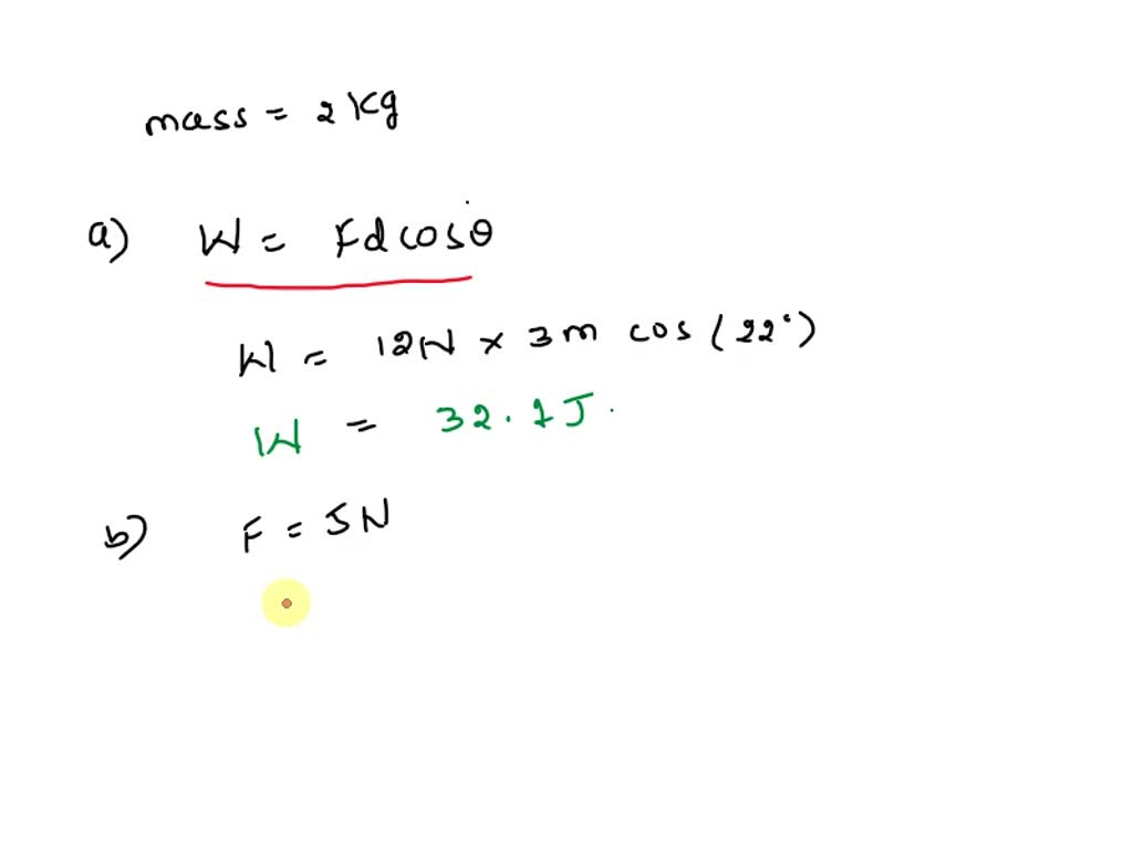 SOLVED: friction acting on the cart is 28.00 N, what is the net work ...