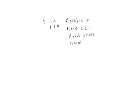 1-use-computer-let-x-represent-a-binomial-random-variable-with-n-115-and-p-039-find-the-following-probabilities-round-your-final-answers-to-4-decimal-places-a-px-40-b-px-30-c-px-50-d-px-45-2-99481