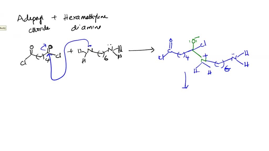 SOLVED: write the complete mechanism for Nylon-6,6 using adipoyl ...