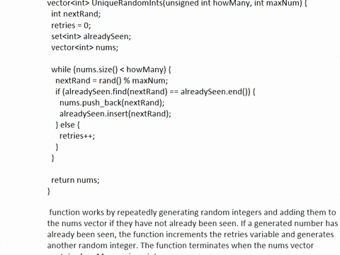 unique-random-integers-set-c-maincpp-include-iostream-include-vector-include-set-using-namespace-std-print-the-integers-in-vector-nums-separated-by-a-space-void-printnumsvectorint-nums-int-s-05713