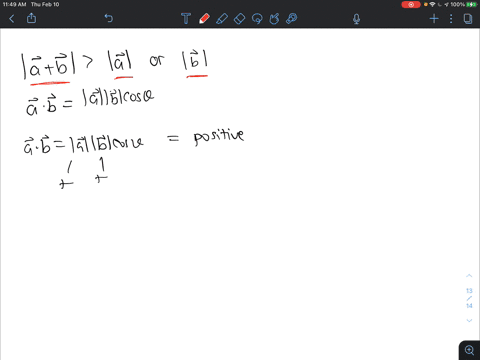 if-the-magnitude-of-the-sum-of-two-vectors-is-greater-than-the-magnitude-of-either-vector-then-a-the-scalar-product-of-the-vectors-must-be-negative-b-the-scalar-product-of-the-vectors-must-b-89077