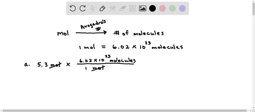 SOLVED: Be sure t0 answer the parts How many molecules are contained in ...