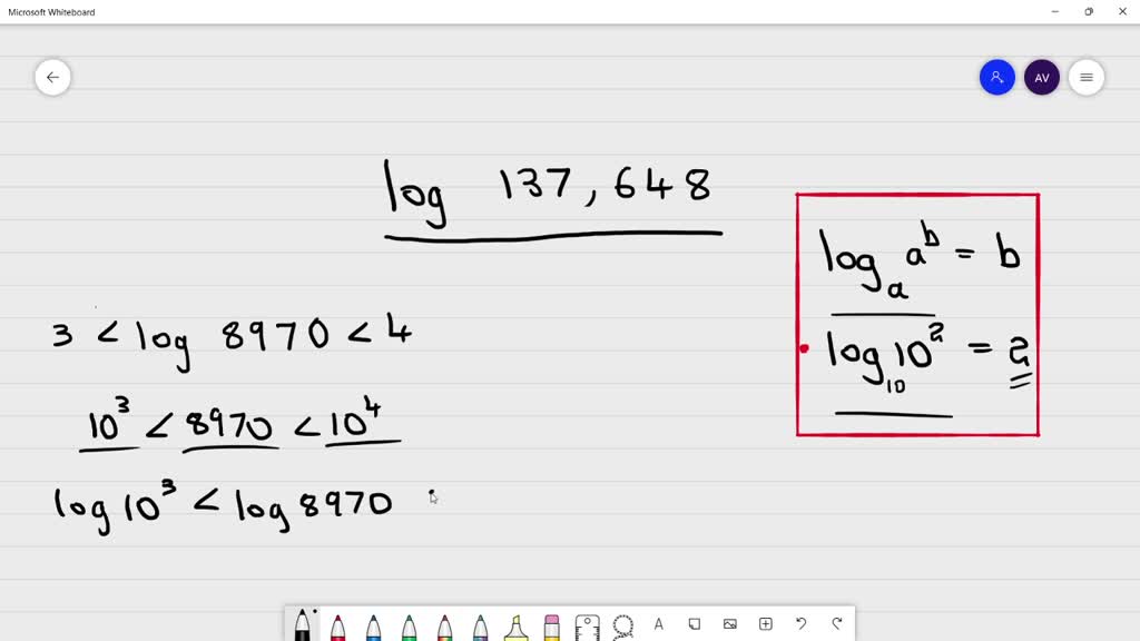 SOLVED "Estimate the value of each logarithm between two consecutive