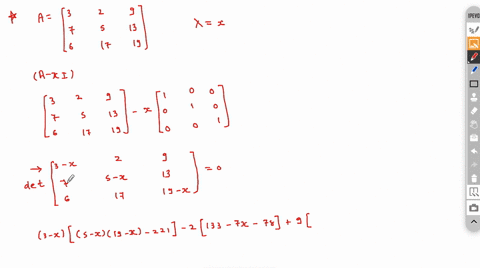 the-eigenvalues-of-the-following-matrix-2-13-17-19-are-given-by-solving-the-cubic-equation-2-2722-1671-285-2-2722-1672-285-c-4-272-_-1221-313-d-4-23237-_-15832313-97218