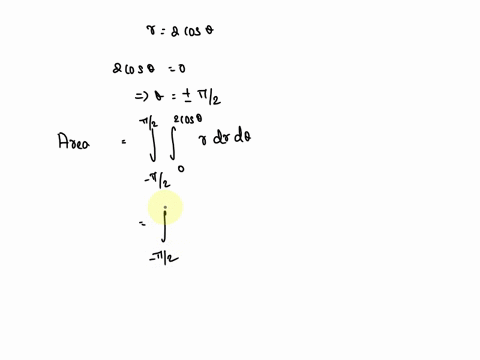 point-use-a-double-integral-to-find-the-area-of-the-region-bounded-by-the-curve-r-2-coso-see-the-figure-on-page-801-area-42677