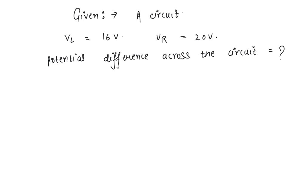 solved-the-potential-differences-across-the-resistance-capacitance-and