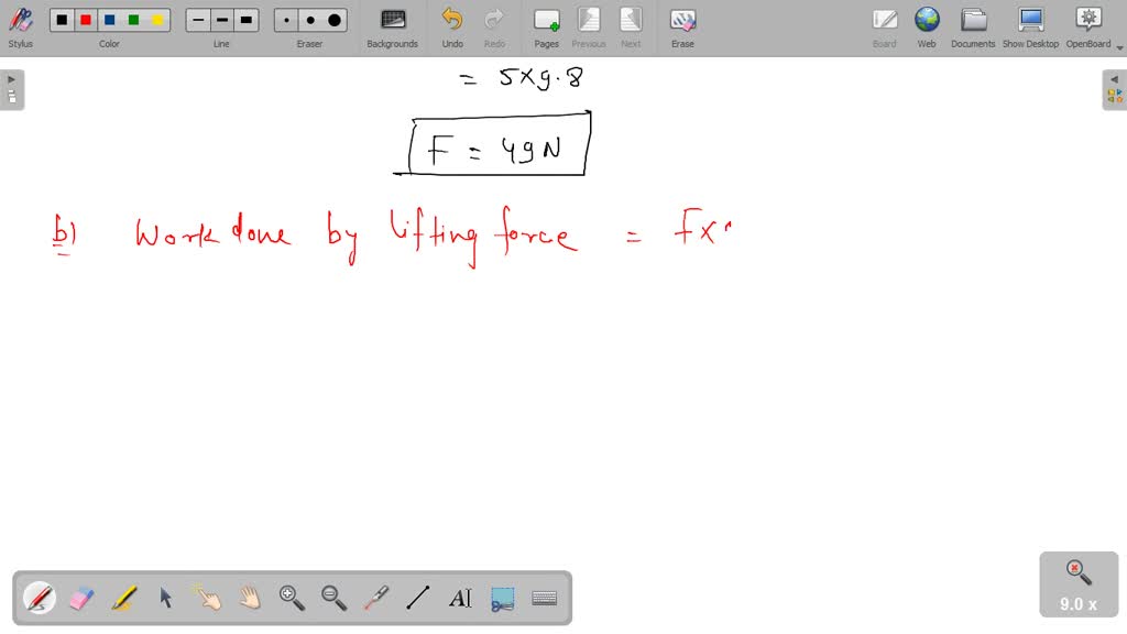 SOLVED 6. A 5 kg block is lifted vertically at a constant velocity of