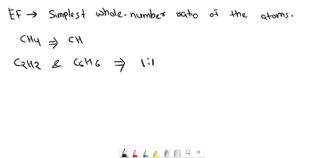 SOLVED Which pair shares the same empirical formula A. C2H2 and