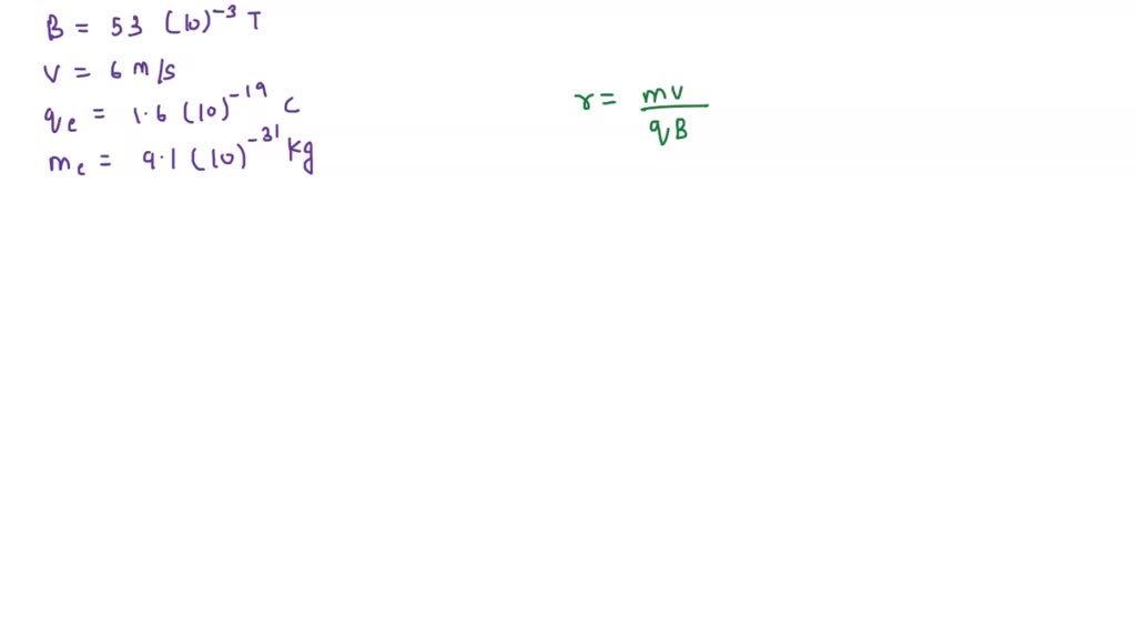 SOLVED The uniform 53.0 mT field in the picture below points