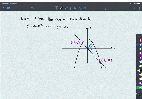 find-the-volume-of-the-solid-whose-base-is-the-region-in-the-xy-plane-that-bounded-by-the-parabola-y4-x2-and-the-line-y-3x-while-the-top-of-the-solid-is-bounded-by-the-plane-x5-the-volume-is-36205