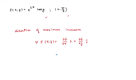 find-vector-that-gives-the-direction-in-which-the-given-function-increases-most-rapidly-at-the-indicated-point-fx-y-e-cosy-5-find-the-maximum-rate-55986