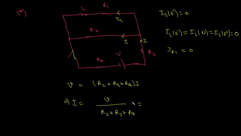 determine-the-current-in-each-resistor-at-the-moment-a-the-switch-is-closed-b-a-long-time-after-the-switch-is-closed-c-just-after-it-is-opened-d-open-after-a-long-time-let-ri-rz-rs-100s2-and-62674