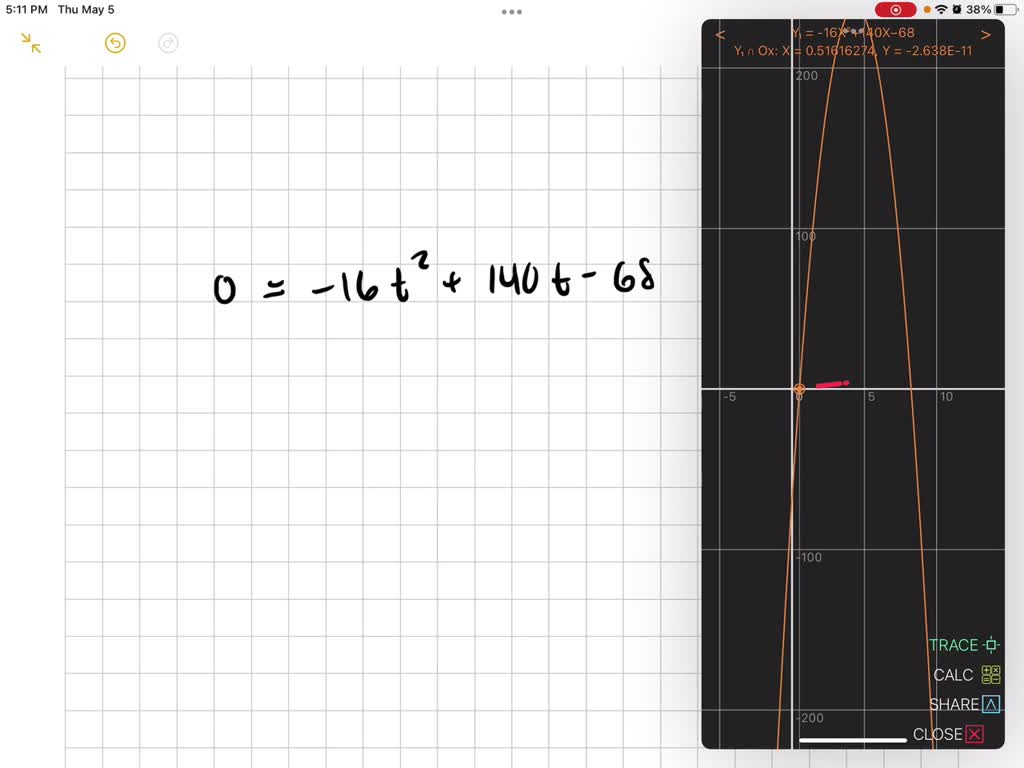 SOLVED A model rocket is launched with an initial upward velocity of