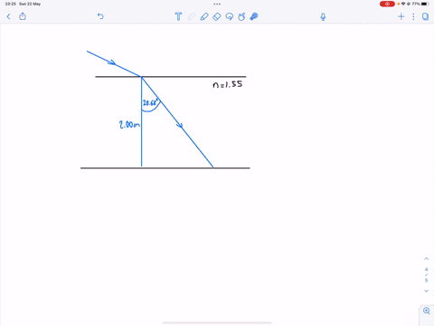 use-the-exact-values-vou-enter-to-make-later-calculations_-a-ray-of-light-strikes-flat_-200-cm-thick-block-of-glass-n-155-at-an-angle-of-0-3320-with-respect-to-the-normal-see-figure-below-20-18608