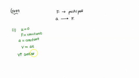 a-force-is-the-term-for-a-push-or-pull-newtons-law-of-motion-says-that-acceleration-is-caused-by-a-force-describe-the-future-behavior-of-an-object-under-the-following-conditions-a-the-object-81736