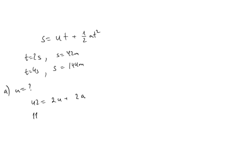 the-distance-s-meters-from-a-fixed-point-of-a-vehicle-traveling-in-a-straight-line-with-constant-acceleration-a-is-given-by-the-formula-s-ut-12-at2-where-u-is-the-initial-velocity-in-ms-and-18654