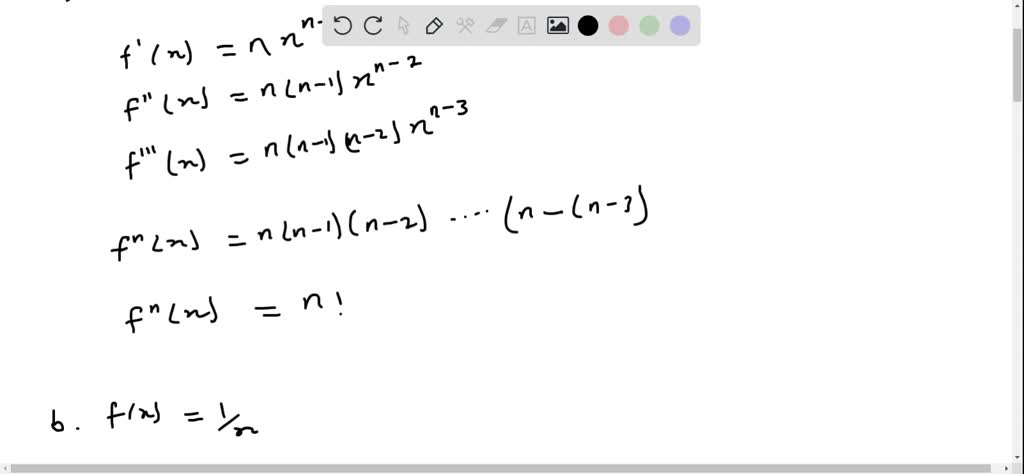 Solved 6 Which One Is The Formula For The Nth Derivative Of Y X Y Nx [ 6 3 Nlx N N