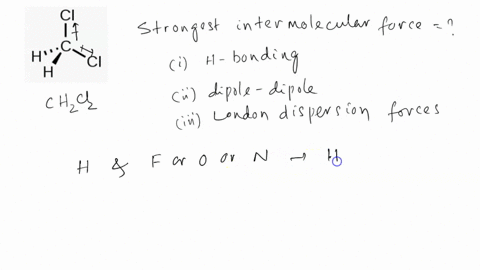 what-is-the-predominate-strongest-intermolecular-force-in-ch2cl2-hydrogen-bonding-dipole-dipole-london-dispersion-forces-83615