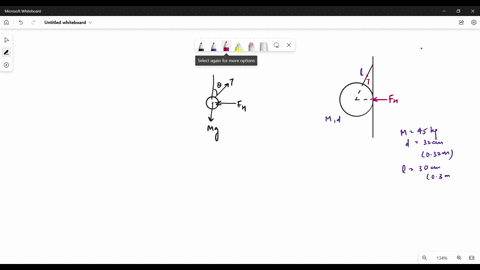 problem-3-a-solid-uniform-450-kg-ball-of-diameter-320-cm-is-supported-against-a-vertical-frictionless-wall-by-a-thin-300-cm-wire-of-negligible-mass-as-shown-below-a-draw-a-free-body-diagram-17501