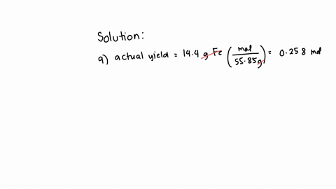 combining-0367-mol-of-fe2o3-with-excess-carbon-produced-144-g-fefe2o3-3c-2fe-3co-what-is-the-actual-yield-of-iron-in-moles-what-is-the-theoretical-yield-of-iron-in-moles-what-is-the-percent-24416