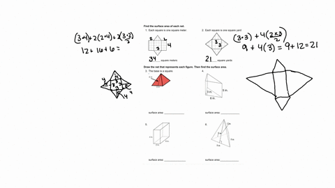 find-the-surface-area-of-each-net-1-each-square-is-one-square-meter-each-square-is-one-square-yard-square-meters-square-yards-draw-the-net-that-represents-each-figure-then-find-the-surface-a-56437