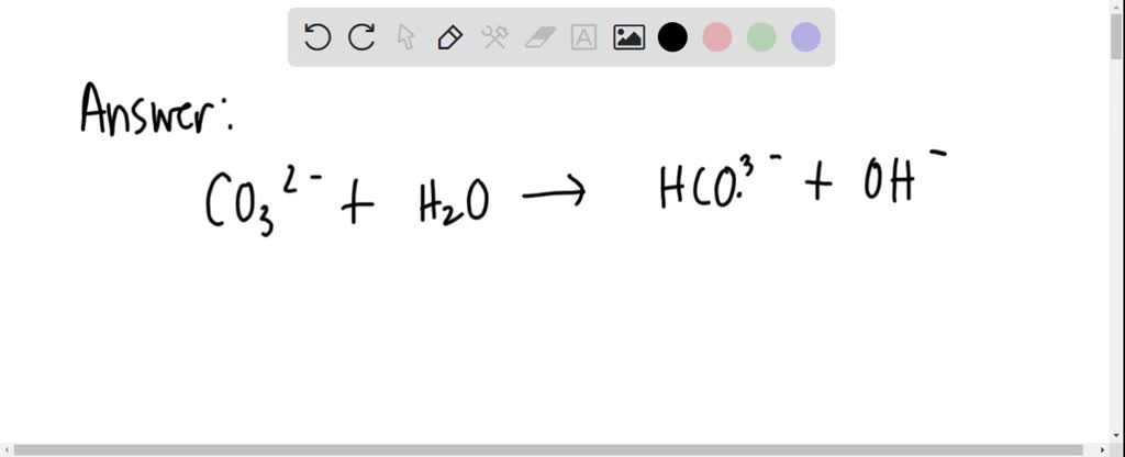 SOLVED: For the reaction below, which one is the base? HCO3- + H2O à ...