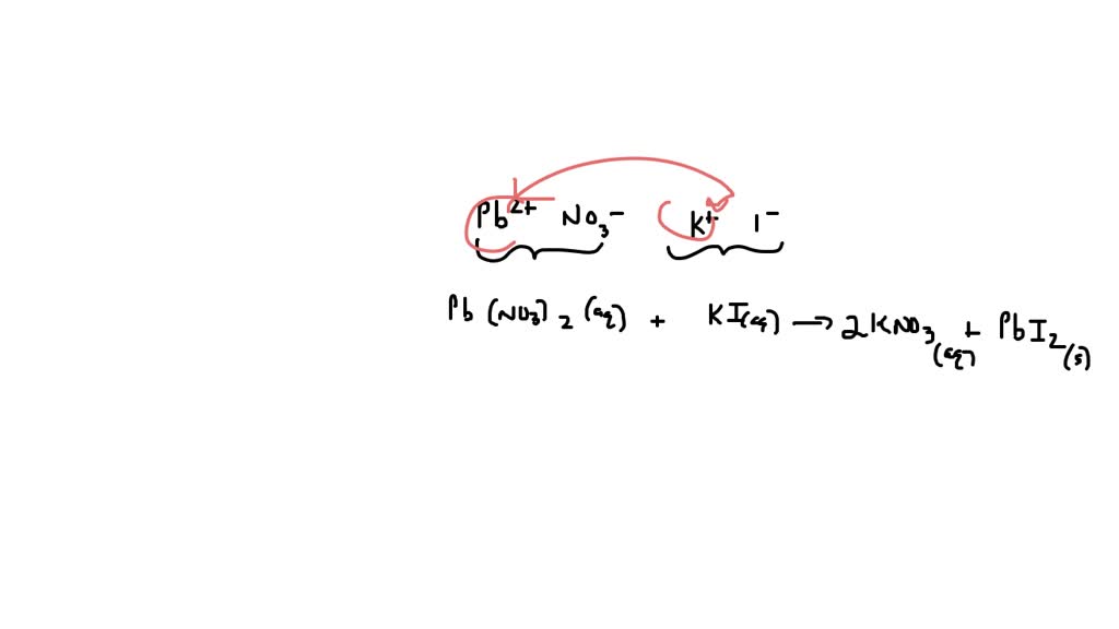 SOLVED Lead(II) nitrate and potassium iodide Molecular Equation Pb