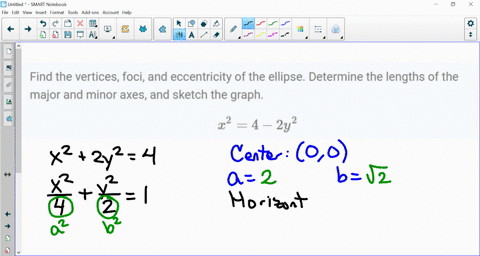 find-the-vertices-foci-and-eccentricity-of-the-ellipse-determine-the-lengths-of-the-major-and-min-12-26326
