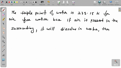 the-triple-point-of-air-free-water-is-defined-as-27316-k-why-is-it-important-that-the-water-be-free-87034