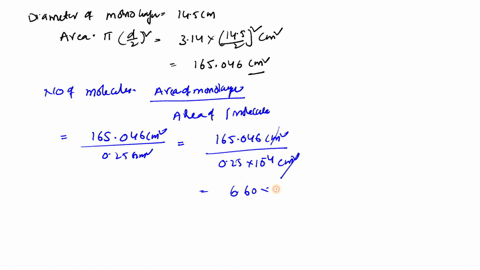 postlaboratory-assignment-an-oleic-acid-chacooh-282-gmol-solution-is-added-to-waler-in-watchglass-until-monolayer-forms-assume-that-there-are-no-spaces-between-molecules-in-the-monolayer-and-52613