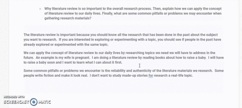 why-literature-review-is-so-important-to-the-overall-research-process-then-explain-how-we-can-apply-the-concept-of-literature-review-to-our-daily-lives-finally-what-are-some-common-pitfalls-41117