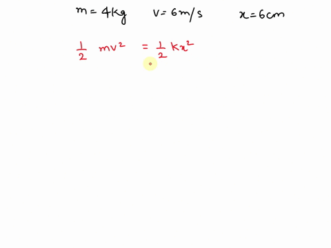 a-4-kg-mass-is-moving-at-a-velocity-of-6ms-to-the-right-on-a-frictionless-table-and-compresses-a-spring-by-6cm-before-it-comes-to-rest-as-seen-in-figure-b-when-the-spring-releases-the-block-04382