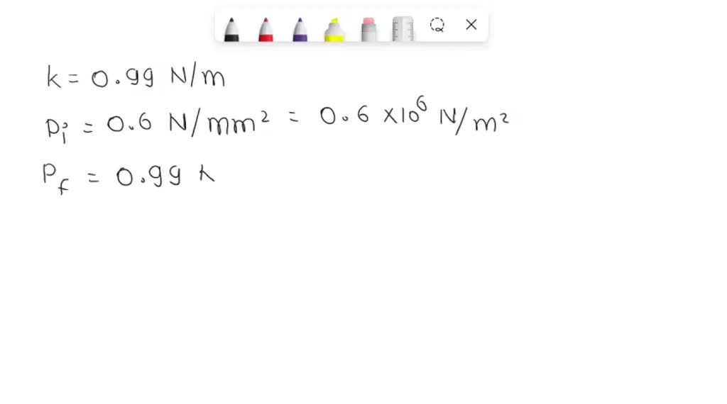 SOLVED PROBLEM 7 Calculate the dimensions of a helical spring for a springloaded safety valve