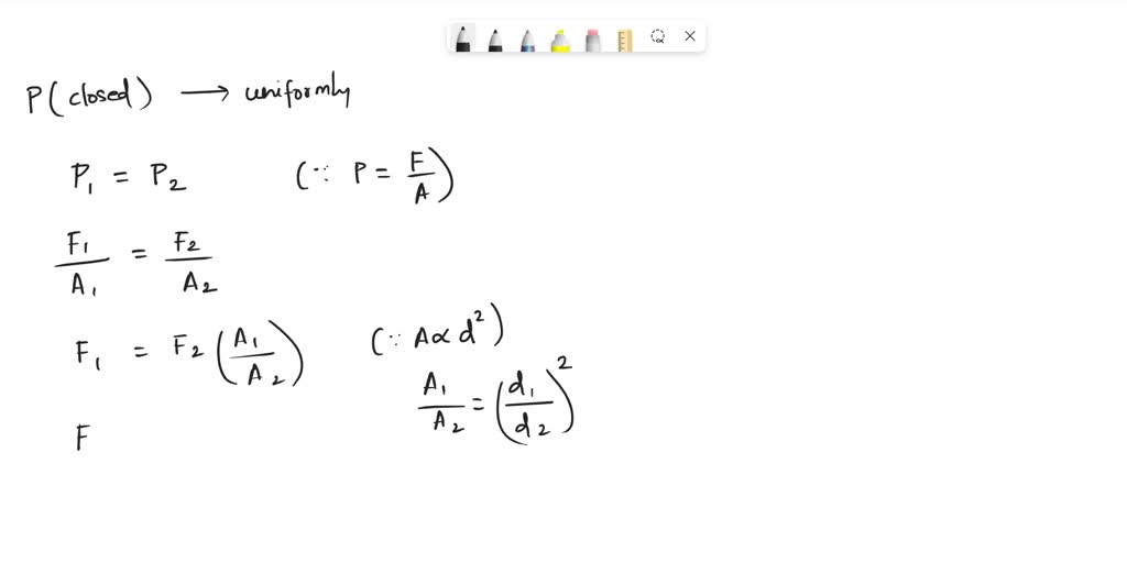 SOLVED: Calculate the downward force F1 required to lift a car whose ...