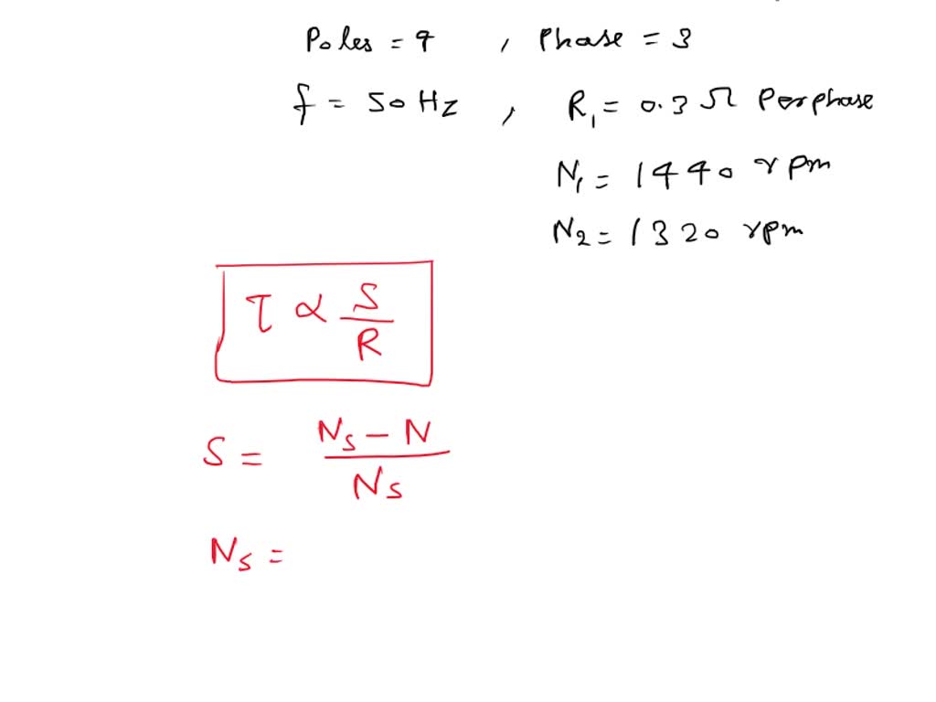 Solved QUESTION 2 A 3-phase, 400 V, 6-pole, 50 Hz, | Chegg.com