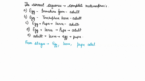 the-correct-sequence-of-complete-metamorphosis-of-an-insect-is-a-egg-longrightarrow-immature-form-2-25664