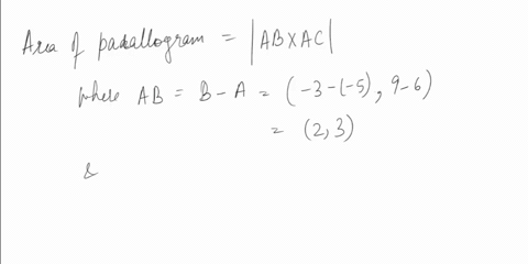 find-the-area-of-the-parallelogram-with-vertices-a-5-6-b-3-9-c1-7-and-d-14-99383