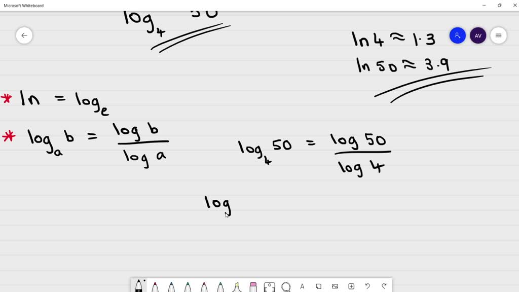 SOLVED: Use the values In 4 = 13 and In SO = 3.9 to find the ...