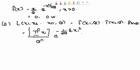 the-pdf-of-a-random-variable-x-with-parameter-0-is-given-by-fx-exp-20-for-x-0-let-t1-dn-be-a-random-sample-of-size-n-taken-from-the-above-distribution-find-the-maximum-likelihood-estimator-m-53831