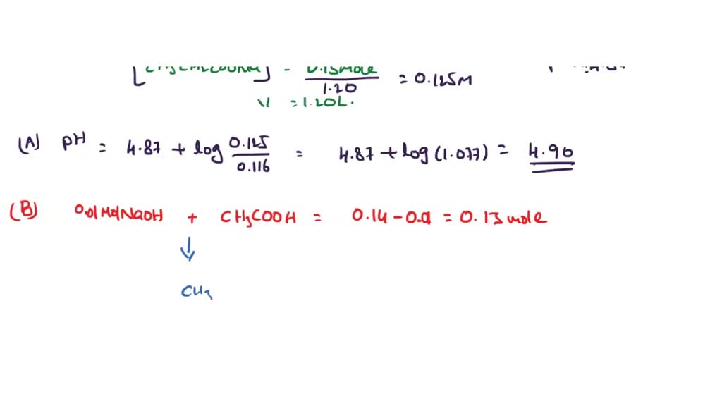 SOLVED A buffer contains 0.11 mol of propionic acid (C2H5COOH) and 0.