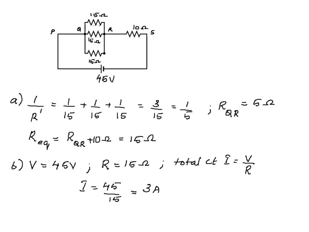 Solved Three Resistors Are Connected In Parallel The Know That The Total Resistance Is