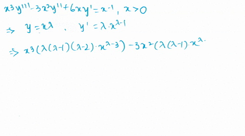 find-a-general-solution-to-the-cauchy-euler-equation-x3y-3x2y-6xy-6yx1-x-0-given-that-xx2x3-is-a-fundamental-solution-set-for-the-corresponding-homogeneous-equation-yx-simplify-your-answer-50153