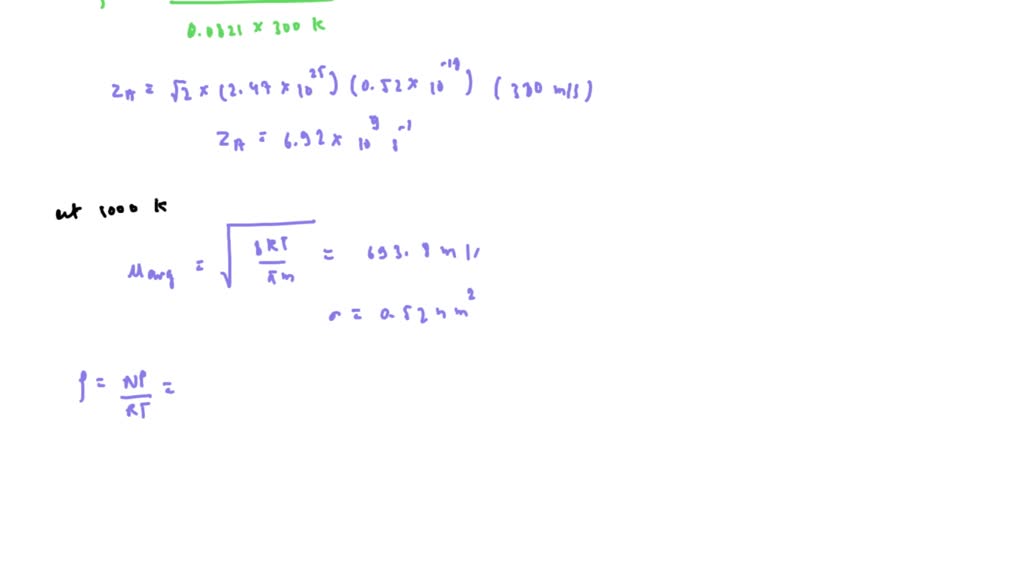 SOLVED: For an ideal gas of CO2 molecules at 1 bar, calculate (a) the ...